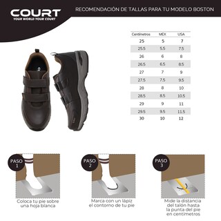 Foto 8 | Foto 8 | Court Boston | Zapatos Ultra Cómodos Para Hombre, Hecho De Piel, Abrochado Fácil
