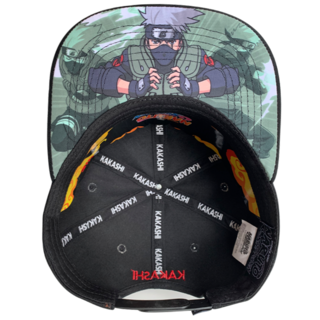 Foto 3 | Foto 3 | Gorra Naruto Kakashi Hatake Hidden Village Leaf Con Placa Cromada Con Piel color Naranja 57 CM