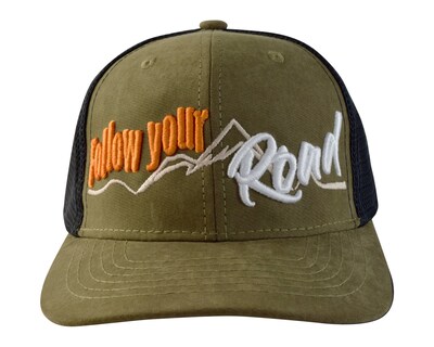 Foto 2 | Foto 2 | Gorra con Malla y Ajustador Snapback de Plástico, Follow Your Road color Verde/Negro