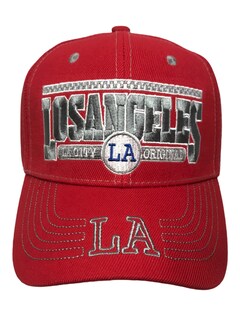 Foto 1 | Foto 1 | Gorra Bordada Económica Los Ángeles Genérica color Rojo