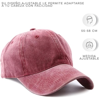 Foto 3 | Foto 3 | Gorra Vintage Vedicci Deslavada Roja