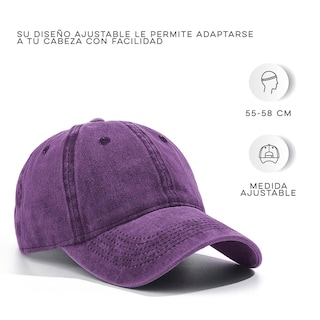 Foto 3 | Foto 3 | Gorra Vintage Vedicci Deslavada Morada