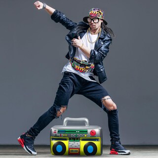 Foto 4 | Foto 4 | Disfraz Hicarer Hicarer De Hip Hop De Los Años 80 Y 90, 6 Piezas, Para Mujeres Y Hombres - Venta Internacional.
