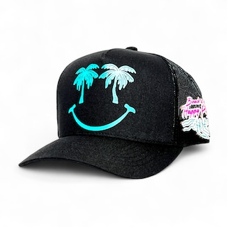 Foto 1 | Foto 1 | Gorra Vago Style Happy Place Artesanal Negra Visera Curva
