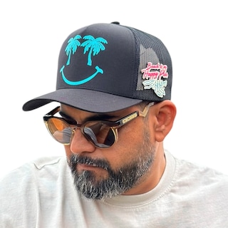 Foto 3 | Foto 3 | Gorra Vago Style Happy Place Artesanal Negra Visera Curva