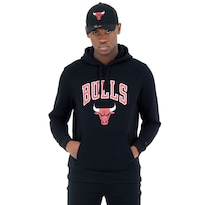 New Era Sudadera Chicago Bulls Hoody Basic Nba Para Hombre Color Negro