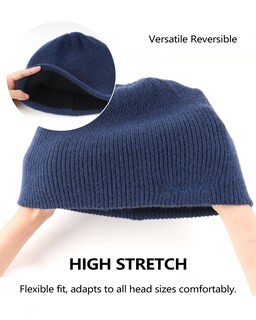 Foto 6 | Foto 6 | Gorro Zylioo Reversible Para Invierno, Cálido, Para Hombre Y Mujer - Venta Internacional.