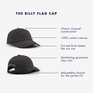 Foto 4 | Foto 4 | Gorra Tommy Hilfiger Billy Corner Con Bandera Para Hombre, Color Negro - Venta Internacional.