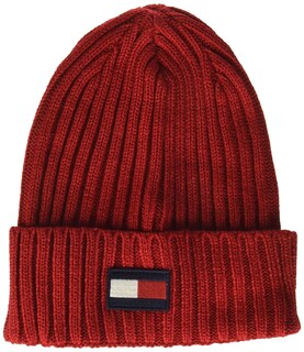 Foto 1 | Foto 1 | Parche Con Estampado Acanalado Con La Bandera Roja De Beanie Tommy Hilfiger Para Hombre - Venta Internacional.