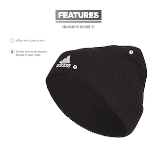 Foto 2 | Foto 2 | Gorro Adidas Team Issue Para Hombre, Corte Estándar, Negro/blanco - Venta Internacional.