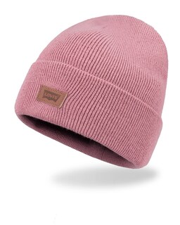Foto 1 | Foto 1 | Gorro Levi's Classic, Cálido, De Punto Polar Para Invierno, Con Forro Polar, Rosa - Venta Internacional.
