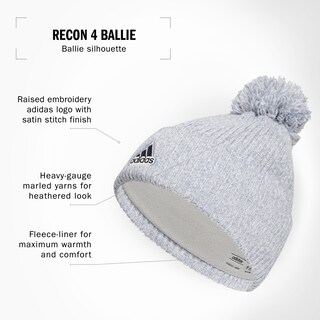 Foto 2 | Foto 2 | Beanie Adidas Recon Ballie Gorro Para Hombre Blanco-gris Claro - Venta Internacional.
