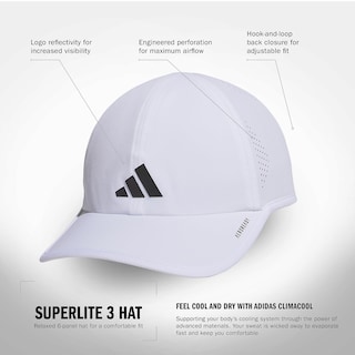 Foto 2 | Foto 2 | Gorra Adidas Superlite Athletic Performance Workout Blanca - Venta Internacional.