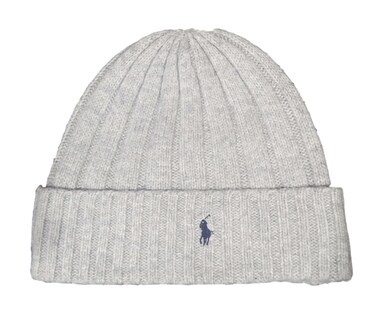 Foto 1 | Foto 1 | Gorro Tipo Polo Ralph Lauren De Lana De Cordero/nailon Gris Claro - Venta Internacional.