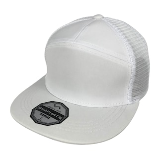 Foto 1 | Foto 1 | Gorra Plana Trucker Poliéster 7 Gajos Color Blanco