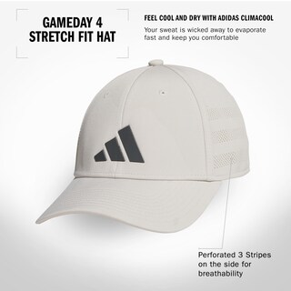 Foto 2 | Foto 2 | Gorra Adidas Gameday Structured Stretch Fit Wonder Grey - Venta Internacional.