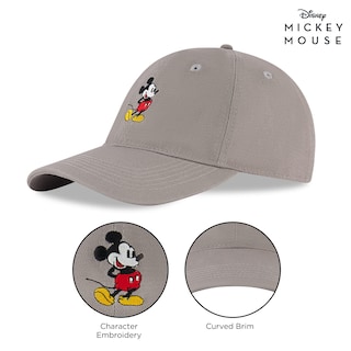 Foto 5 | Foto 5 | Gorra De Béisbol Disney Mickey Mouse Gris Cálido Para Hombre - Venta Internacional.
