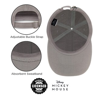 Foto 7 | Foto 7 | Gorra De Béisbol Disney Mickey Mouse Gris Cálido Para Hombre - Venta Internacional.