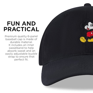 Foto 6 | Foto 6 | Gorra De Béisbol Disney Mickey Mouse Para Hombre Negra - Venta Internacional.
