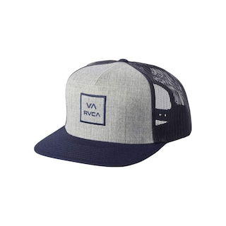 Foto 1 | Foto 1 | Gorra Trucker Rvca Ajustable Con Cierre A Presión Para Hombre, Color Gris Jaspeado Y Azul Marino - Venta Internacional.