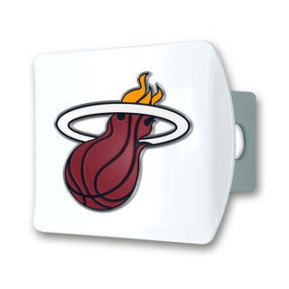 Foto 1 | Foto 1 | Funda De Enganche Fanmats Nba Miami Heat Blanca Con Logotipo Cromado - Venta Internacional.