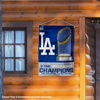 Foto 3 | Foto 3 | Bandera House Banner Wincraft Los Angeles Dodgers 2024 8x Campeones Del Mundo - Venta Internacional.