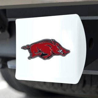 Foto 5 | Foto 5 | Funda De Enganche Fanmats De La Universidad De Arkansas Con Logotipo 3d, Color Blanco - Venta Internacional.