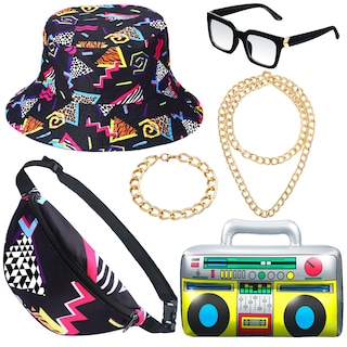 Foto 1 | Foto 1 | Disfraz Hicarer De Hip Hop De Los Años 80 Y 90 Para Mujer Y Hombre Con Accesorios - Venta Internacional.
