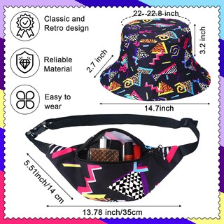 Foto 2 | Foto 2 | Disfraz Hicarer De Hip Hop De Los Años 80 Y 90 Para Mujer Y Hombre Con Accesorios - Venta Internacional.