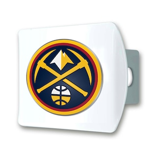 Foto 1 | Foto 1 | Funda De Enganche Fanmats Nba Denver Nuggets Blanca Con Logotipo Cromado - Venta Internacional.