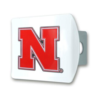 Foto 1 | Foto 1 | Funda De Enganche Fanmats De La Universidad De Nebraska Con Logotipo 3d, Color Blanco - Venta Internacional.