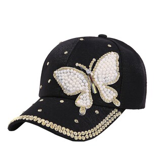 Foto 2 | Foto 2 | Gorra De Béisbol Huoguo De Poliéster Con Estampado De Mariposas Para Mujer - Venta Internacional.