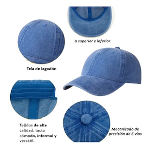 Foto 3 | Foto 3 | 2 Piezas Gorra De Béisbol Cómoda Para Deportes Al Aire Libre Belug Azul Negro