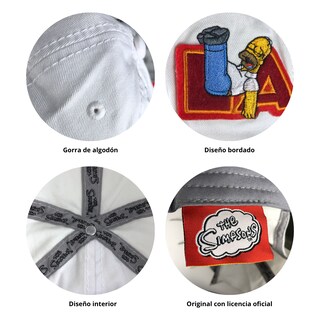 Foto 5 | Foto 5 | Gorra De Adulto The Simpsons Lazy Blanco