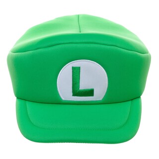 Foto 2 | Foto 2 | Gorra Bioworld Super Mario Bros Luigi L Patch, Boina Verde Para Adulto - Venta Internacional.