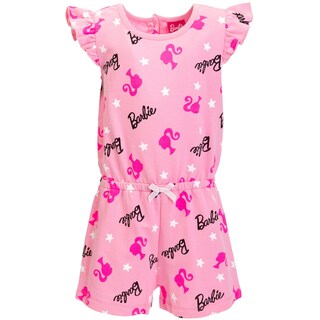 Foto 1 | Foto 1 | Romper Barbie Para Niñas Grandes, Felpa Francesa, Sin Mangas, Rosa 14-16 - Venta Internacional.