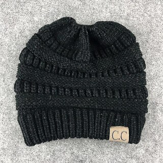 Foto 2 | Foto 2 | Gorra Huoguo Con Forma De Cola De Caballo Con Letras Cc Para Mujer Color Negro - Venta Internacional.