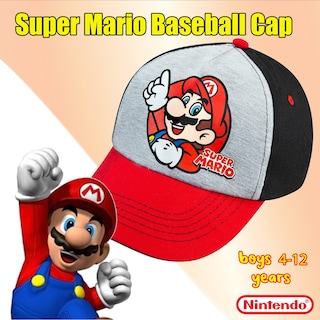 Foto 2 | Foto 2 | Gorra De Béisbol Nintendo Super Mario Boys De 4 A 12 Años, 100% Algodón - Venta Internacional.