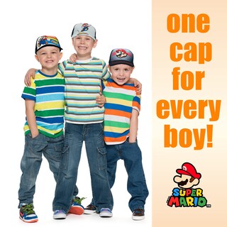 Foto 7 | Foto 7 | Gorra De Béisbol Nintendo Super Mario Boys De 4 A 12 Años, 100% Algodón - Venta Internacional.