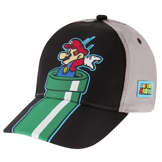 Foto 1 | Foto 1 | Gorra De Béisbol Nintendo Super Mario Grey Para Niños De 4 A 7 Años - Venta Internacional.