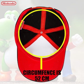 Foto 5 | Foto 5 | Gorra De Béisbol Nintendo Super Mario Negro/roja Para Niños De 4 A 12 Años - Venta Internacional.