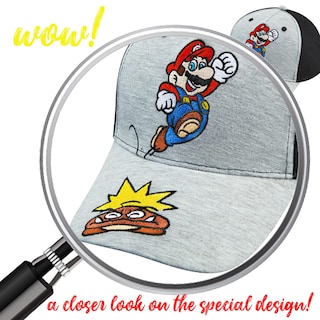 Foto 3 | Foto 3 | Gorra De Béisbol Nintendo Super Mario Boys De 4 A 12 Años, 100% Algodón - Venta Internacional.