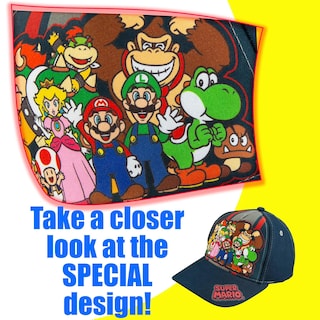 Foto 5 | Foto 5 | Gorra De Béisbol Nintendo Super Mario Boys De 4 A 7 Años, 100% Algodón - Venta Internacional.