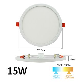 Foto 2 | Foto 2 | Luminaria de Led Redonda Ajustable Jwj Empotrable de 15w Luz Cálida