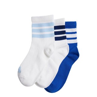 Foto 2 | Foto 2 | Calcetines Acanalados 3 Pares Kids Adidas Blanco Niños