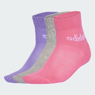 Foto 3 | Foto 3 | Calcetines Lineales Al Tobillo 5 Pares Para Niños Adidas Rosa Niños