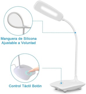 Foto 2 | Foto 2 | Lámpara de Escritorio Ajustable Malubero color Blanco