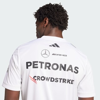 Foto 5 | Foto 5 | Playera Oficial Blanca De Piloto Mercedes - Amg Petronas F1 Team Adidas Blanco Hombre