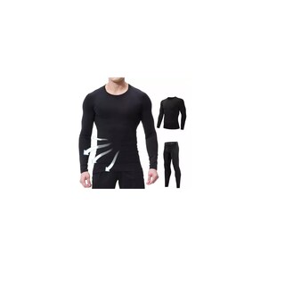 Foto 3 | Foto 3 | Pantalón Licra + Playera De Compresión Conjunto Gym 2ps Talla 2xl Eo Safe Imports Esi-15910 Negro