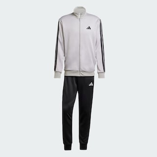 Foto 2 | Foto 2 | Conjunto Deportivo Adidas Basic 3 Franjas Felpa Francesa Gris